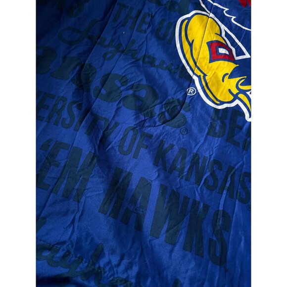 The University Of Kansas Jayhawks Logo Polyester Blanket By Northwest - Picture 4 of 14